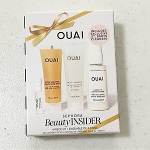 ouai detox shampoo, body cleanser, leave in conditioner and perfume